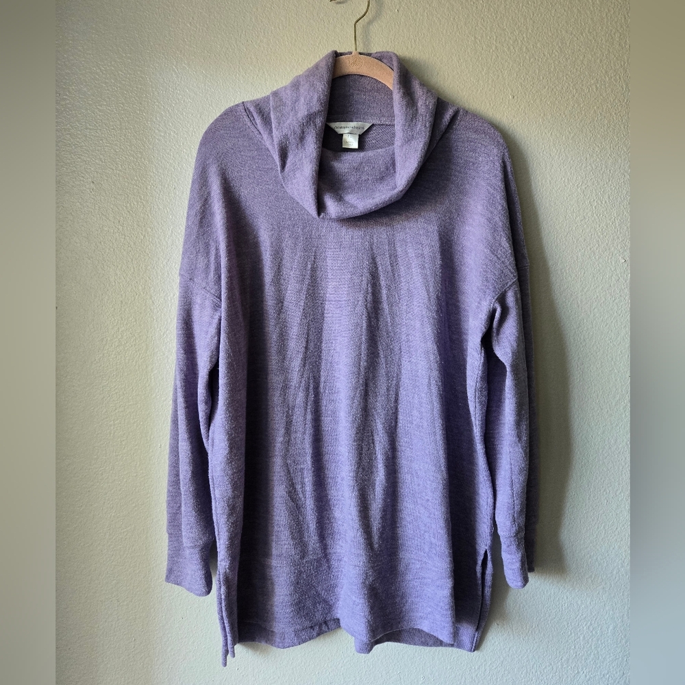 Christopher & Banks Soft Purple Cowl Neck Sweater, Size L